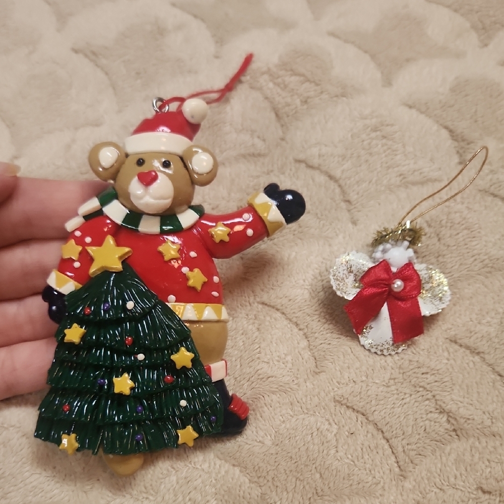 Fanciful Christmas Ornament Set with Santa and Reindeer & 31 Bag - Picture 9 of 11